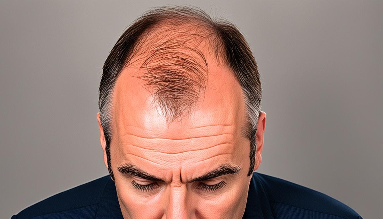 receding hairline